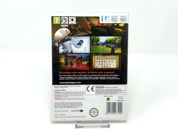 Parte trasera de Mini Ninjas (ESP) para Nintendo Wii, edición PAL España