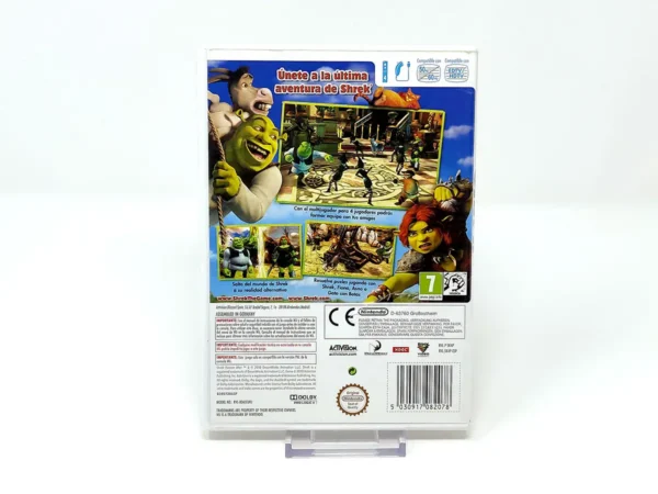 Parte trasera de Shrek Felices para siempre (ESP) para Nintendo Wii, edición PAL España