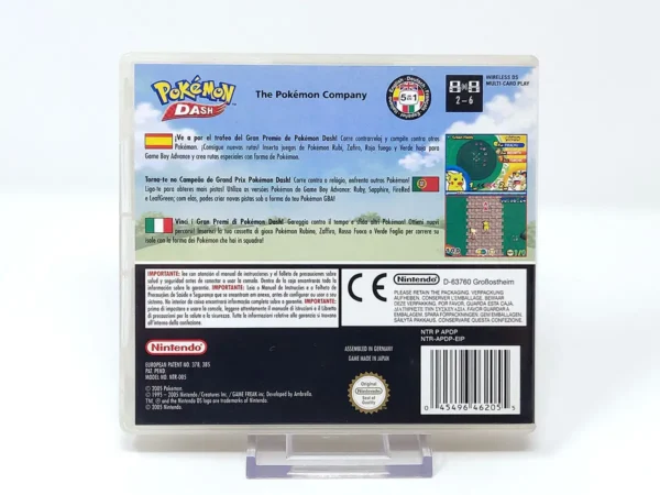 Parte trasera de Pokémon Dash (ESP) para Nintendo DS