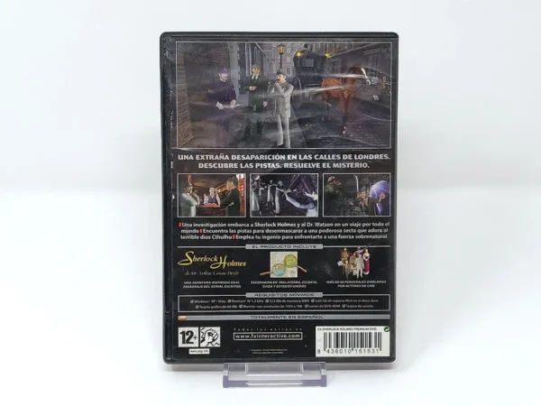 Parte trasera de Sherlock Holmes: La Aventura (ESP) para PC