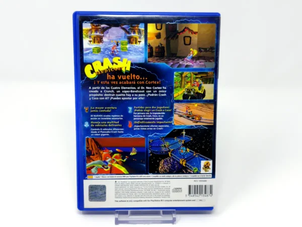 Parte trasera de Crash Bandicoot: La Venganza de Cortex (ESP) (Rebajado) para PlayStation 2, edición PAL España