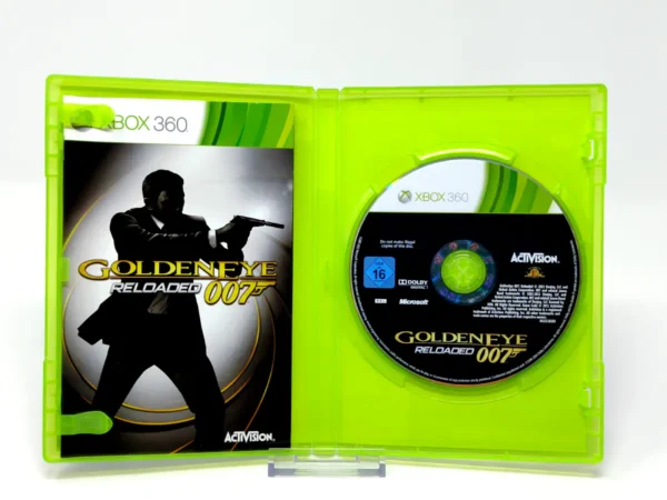 Interior del juego GoldenEye 007: Reloaded (Edición Mi6) (ESP) para XBOX 360 con disco y manual