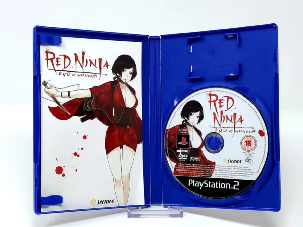 Interior del juego Red Ninja: End of Honor (ESP) para PlayStation 2 con disco y manual