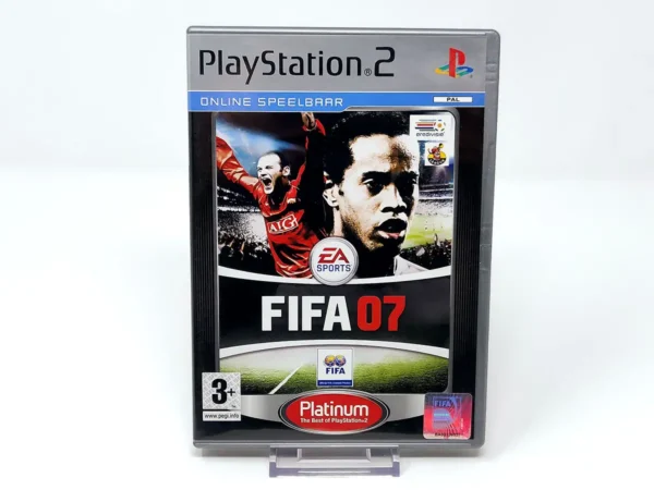 Portada de FIFA 07 (HOL) (Platinum) para PlayStation 2, edición PAL Holanda, de segunda mano