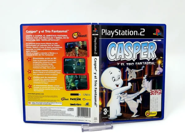 Casper y el Trio Fantasmal (ESP) (Carátula) (Rebajado) para PlayStation 2, edición PAL España, de segunda mano