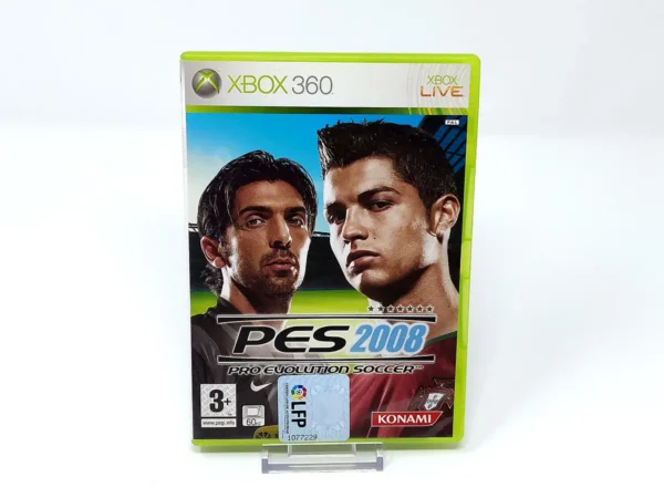 Portada de PES 2008: Pro Evolution Soccer (ESP) para XBOX 360, edición PAL España, de segunda mano