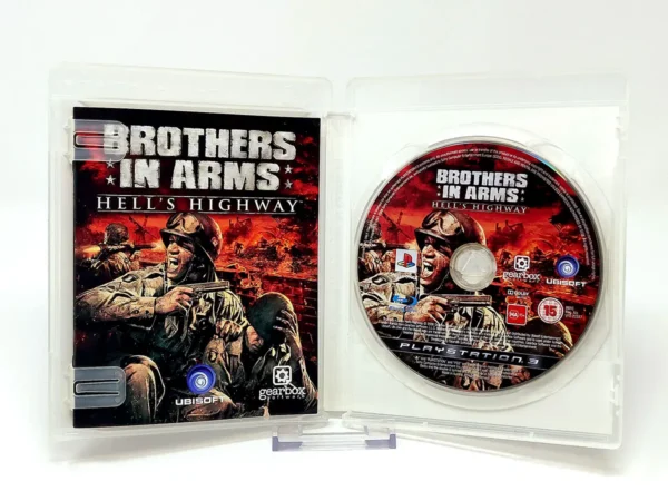 Interior del juego Brothers in Arms: Hell's Highway (ESP) para PlayStation 3 con disco y manual