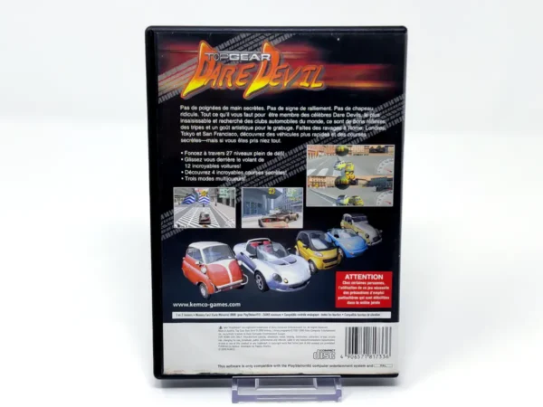Parte trasera de Top Gear Dare Devil (FRA) (Rebajado) para PlayStation 2, edición PAL Francia