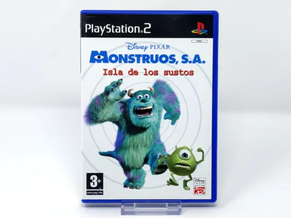 Portada de Disney/Pixar Monstruos, S.A.: Isla de los Sustos (ESP) para PlayStation 2, edición PAL España, de segunda mano