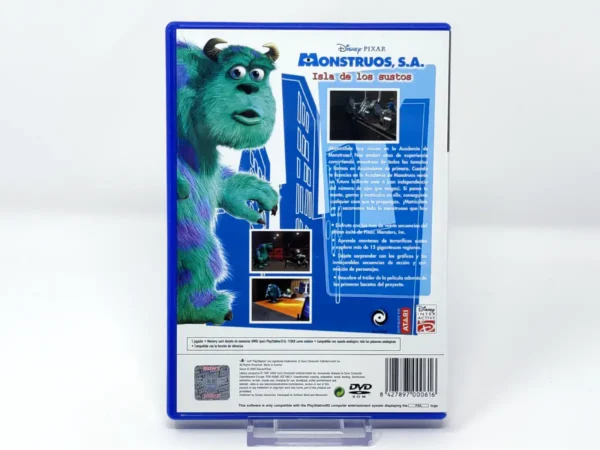 Parte trasera de Disney/Pixar Monstruos, S.A.: Isla de los Sustos (ESP) para PlayStation 2, edición PAL España
