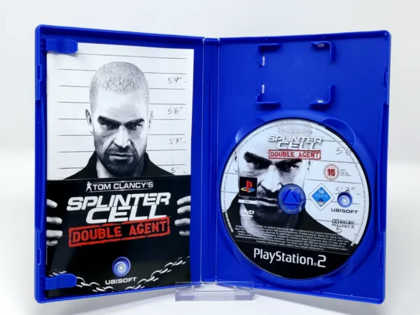 Lateral de la caja de Tom Clancy's Splinter Cell Double Agent (FRA) para PlayStation 2