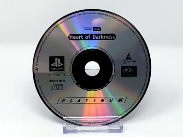 Heart of Darkness (UK) (Platinum) (Disco) para PlayStation 1, edición PAL UK, de segunda mano