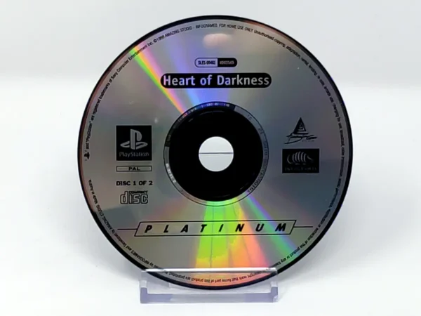 Heart of Darkness (UK) (Platinum) (Disco) para PlayStation 1, edición PAL UK, de segunda mano