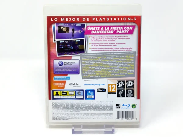 Parte trasera de DanceStar Party (ESP) (Essentials) (Rebajado) para PlayStation 3, edición PAL España