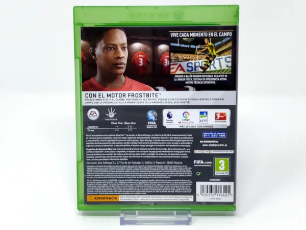 Parte trasera de FIFA 17 (ESP) para XBOX One / Series X/S, edición PAL España
