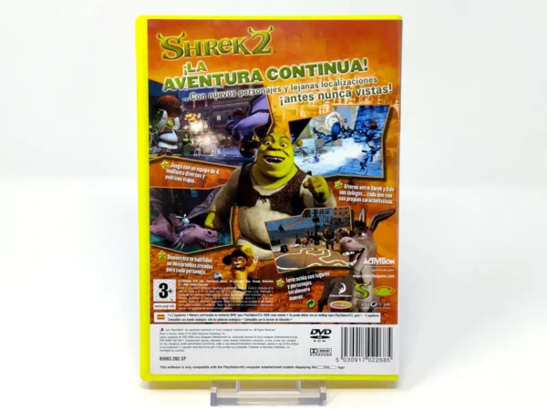 Parte trasera de Shrek 2 (ESP) (Rebajado) para PlayStation 2, edición PAL España