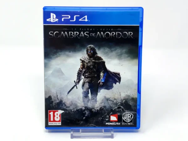 Portada de La Tierra-Media: Sombras de Mordor (ESP) (Rebajado) para PlayStation 4, edición PAL España, de segunda mano