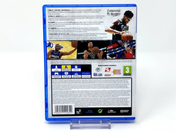 Parte trasera de NBA 2K19 (ESP) para PlayStation 4, edición PAL España