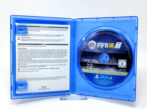 Lateral de la caja de FIFA 16 (ESP) para PlayStation 4