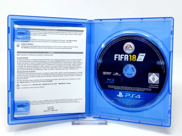 Lateral de la caja de FIFA 18 (ESP) para PlayStation 4