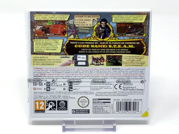 Parte trasera de Code Name: S.T.E.A.M. (ESP) (Precintado) para Nintendo 3DS, edición PAL España