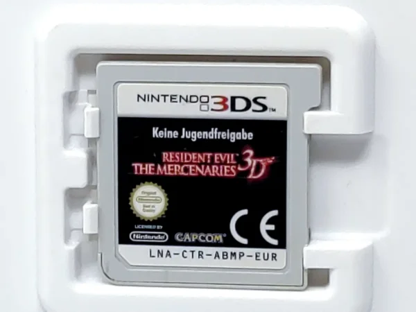 Lateral de la caja de Resident Evil: The Mercenaries 3D (ESP) para Nintendo 3DS