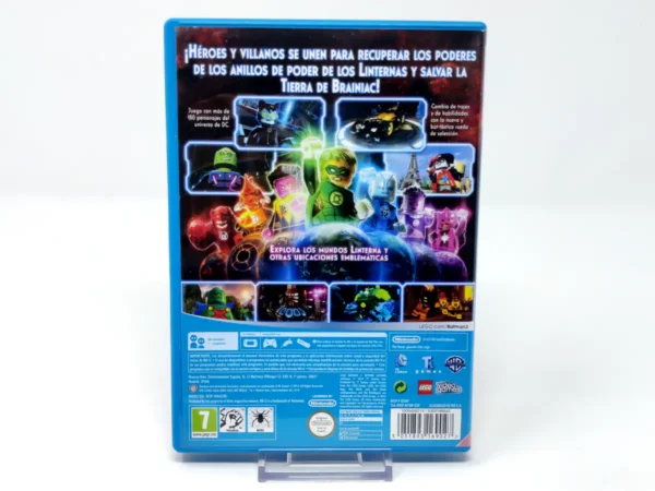 Parte trasera de LEGO Batman 3: Beyond Gotham (ESP) para Nintendo Wii U, edición PAL España
