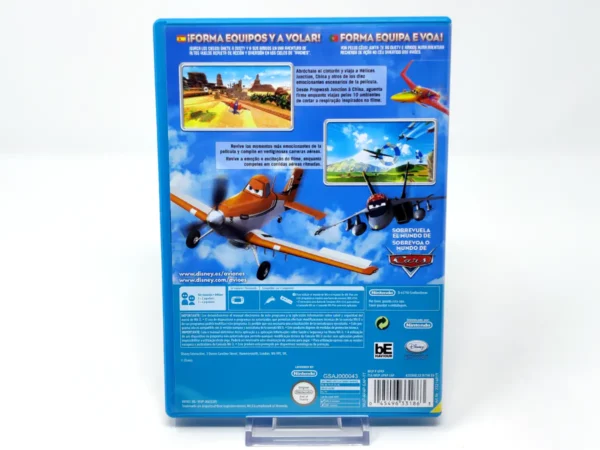 Parte trasera de Disney Planes (ESP) para Nintendo Wii U, edición PAL España