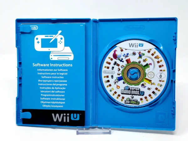 Lateral de la caja de New Super Mario Bros. U + New Super Luigi U (Selects) (ESP) para Nintendo Wii U