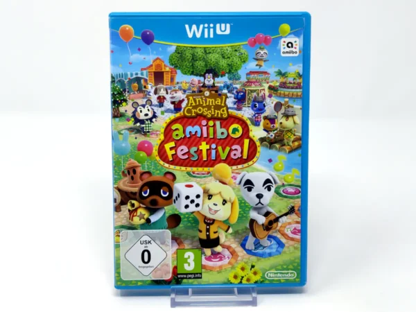 Portada de Animal Crossing: Amiibo Festival (ESP) (Rebajado) para Nintendo Wii U, edición PAL España, de segunda mano