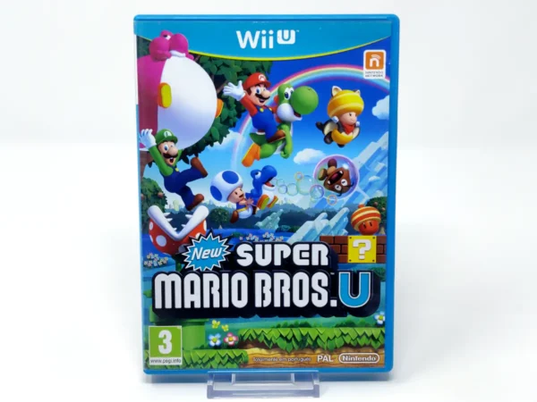 Portada de New Super Mario Bros. U (ESP) (Rebajado) para Nintendo Wii U, edición PAL España, de segunda mano