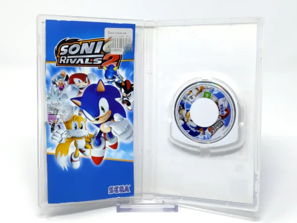 Lateral de la caja de Sonic Rivals 2 (Essentials) (ESP) (Rebajado) para PSP