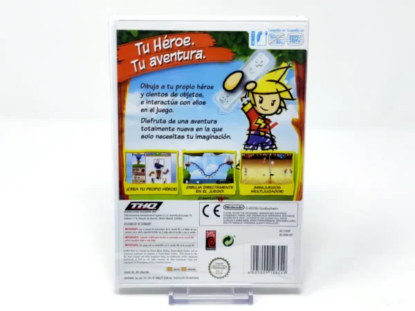 Parte trasera de Drawn to Life: The Next Chapter (Wii) (ESP) (Precintado) para Nintendo Wii, edición PAL España