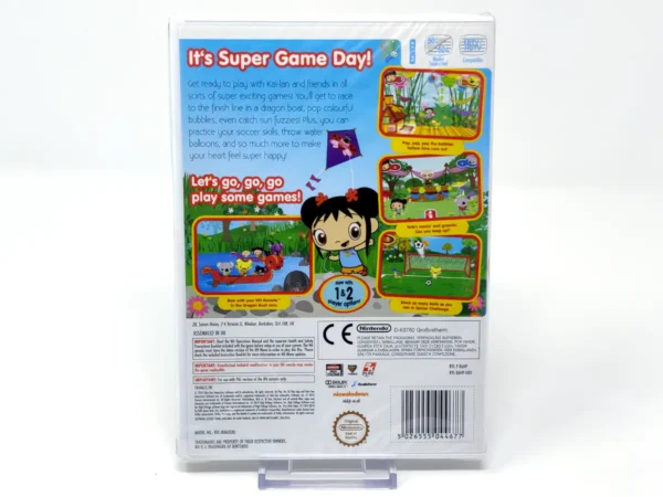 Parte trasera de Ni Hao Kai Lan Super Game Day (UK) (Precintado) para Nintendo Wii, edición PAL UK