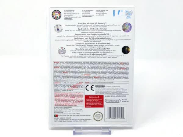 Parte trasera de Wii Play (EUR) (Precintado) para Nintendo Wii, edición PAL EUR