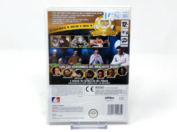 Parte trasera de World Series of Poker: Tournament of Champions (ESP) (Precintado) para Nintendo Wii, edición PAL España