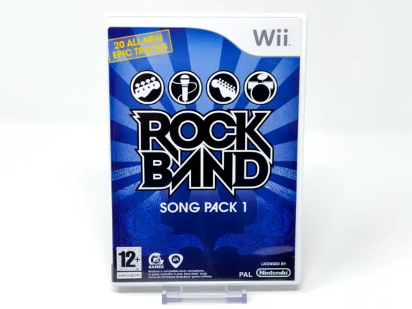 Portada de Rock Band (UK) para Nintendo Wii, edición PAL UK, de segunda mano