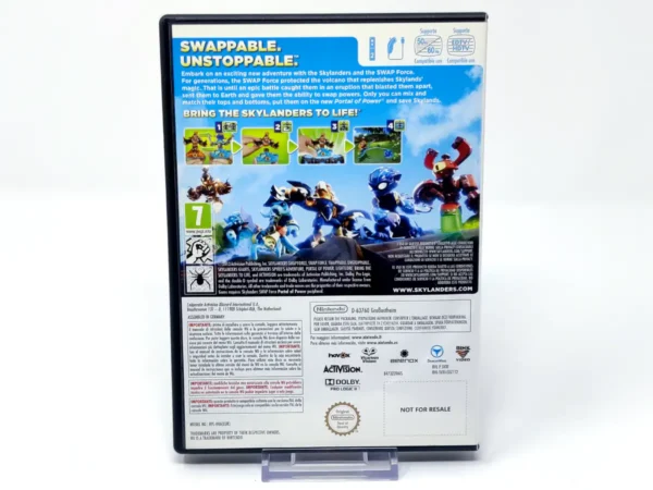 Parte trasera de Skylanders SWAP Force (ESP) (Rebajado) para Nintendo Wii, edición PAL España