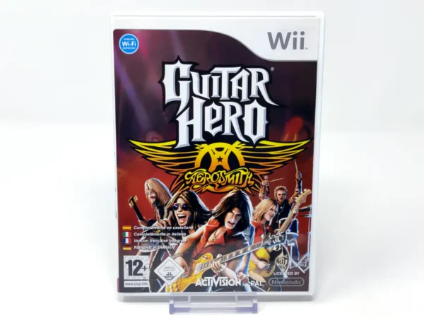 Portada de Guitar Hero: Aerosmith (ESP) para Nintendo Wii, edición PAL España, de segunda mano