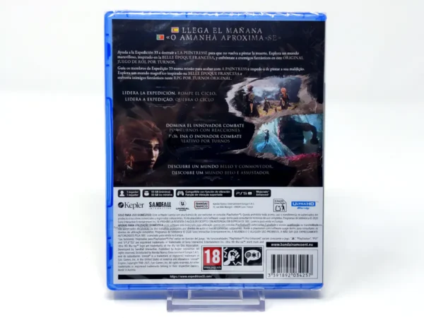 Parte trasera de Clair Obscur: Expedition 33 (ESP) (Precintado) para PlayStation 5, edición PAL España
