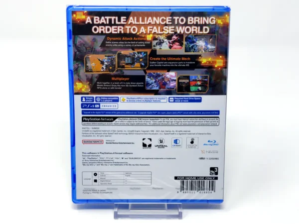 Parte trasera de SD GUNDAM BATTLE ALLIANCE (ASIA) (Precintado) para PlayStation 4, edición Asia