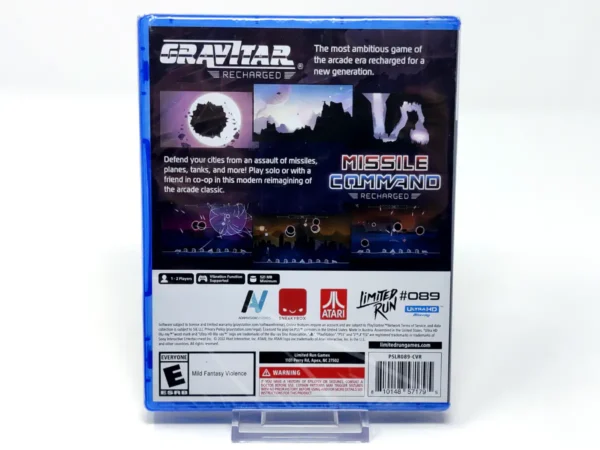Parte trasera de Atari: Recharged Collection 4 (Limited Run) (USA) (Precintado) para PlayStation 5, edición NTSC USA