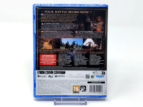 Parte trasera de Flintlock: The Siege of Dawn (Deluxe Edition) (ESP) (Precintado) para PlayStation 5, edición PAL España