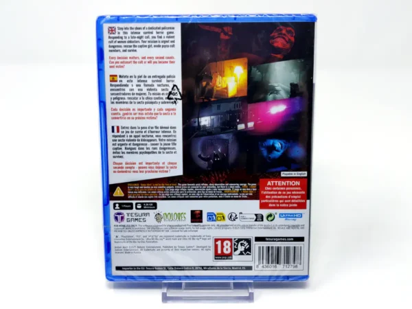 Parte trasera de Amber Alert (ESP) (Precintado) para PlayStation 5, edición PAL España