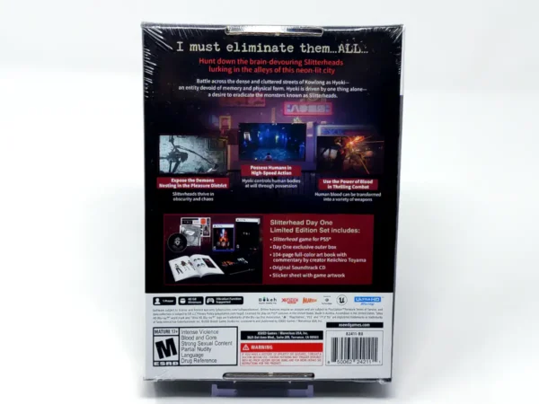 Parte trasera de Slitterhead (Day One Limited Edition) (USA) (Precintado) para PlayStation 5, edición NTSC USA