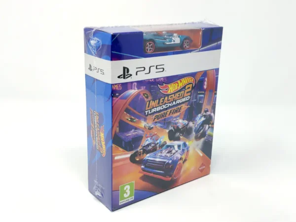 Parte trasera de HOT WHEELS UNLEASHED 2 - Turbocharged (Pure Fire Edition) (ESP) (Precintado) para PlayStation 5, edición PAL España