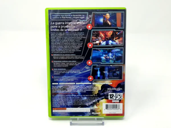 Parte trasera de PROJECT SYLPHEED (ESP) para XBOX 360, edición PAL España