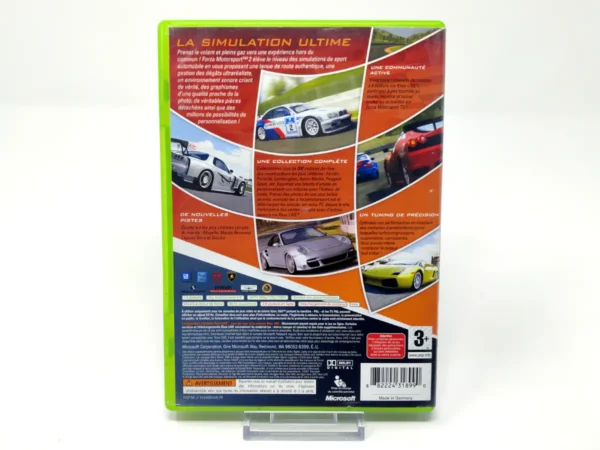Parte trasera de Forza Motorsport 2 (FRA) para XBOX 360, edición PAL Francia