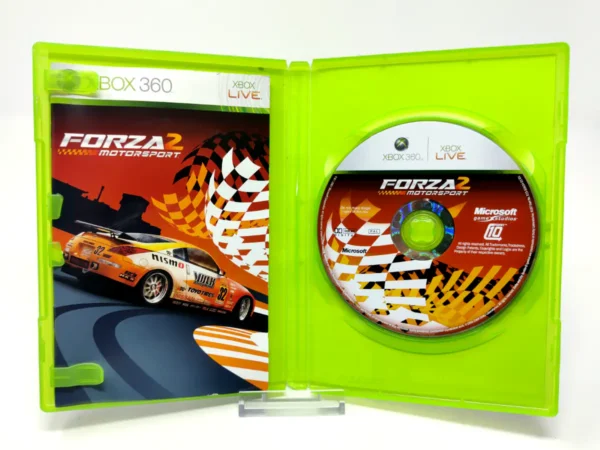Interior del juego Forza Motorsport 2 (FRA) para XBOX 360 con disco y manual