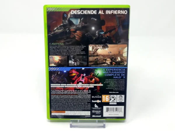Parte trasera de Halo 3: ODST (ESP) (Rebajado) para XBOX 360, edición PAL España
